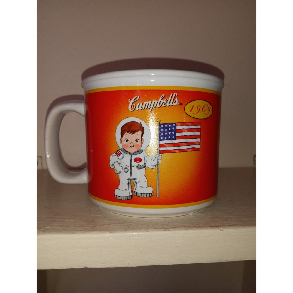 Campbells Soup Mug Kids 100 Years Anniversary 1904-2004 Houston Harvest 31581